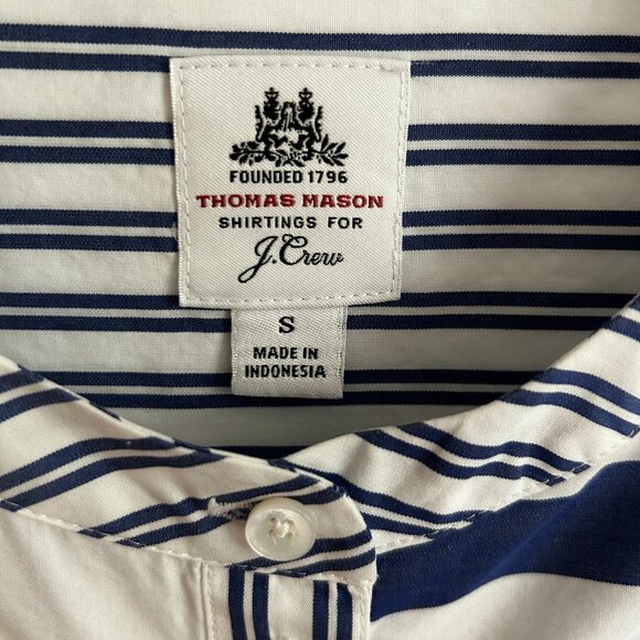 J. Crew Thomas Mason Tunic Top Womens Mixed Stripe Sz Small Preppy Coastal Chic - Picture 3 of 9